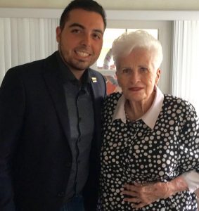 Andrew Lo Faro with Helen Cottom.