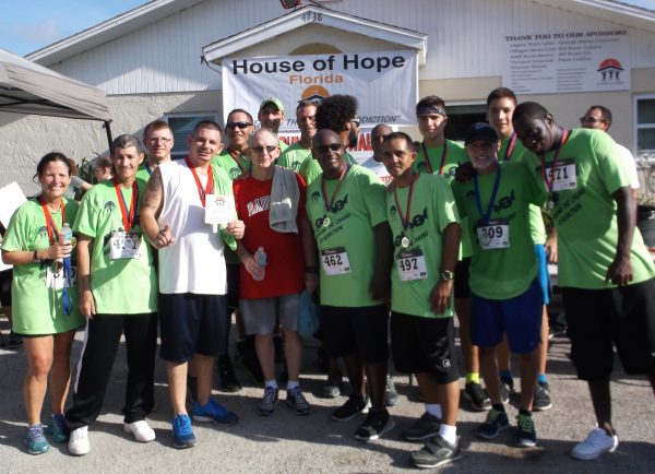 The House of Hope team won the team competition at Saturday's 5K.