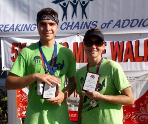 Joseph Cilenti, a South Sumter High School student, and Virginia Hatch, a personal trainer from Ocala, were the top finishers in Saturday's House of Hope 5K.