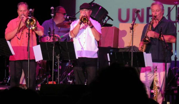 The horn section of Rocky and the Rollers paid tribute to Herb Alpert.