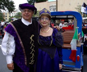 Dave and Geriann Cabral portrayed Christopher Columbus and Queen Isabella.