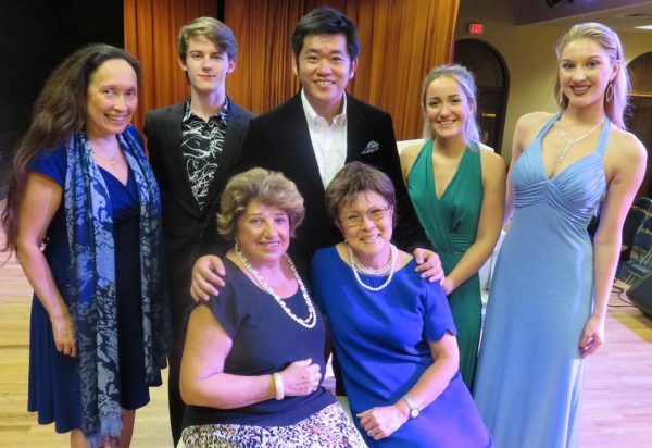 Participants in the Opera Club benefit were, bottom left, Gerri Piscitelli, Pauline Pan, and, top from left, Julie Jordan, Eion Fleming, Fanyong Du, Claire Austen and Kaitlyn McMonigle.