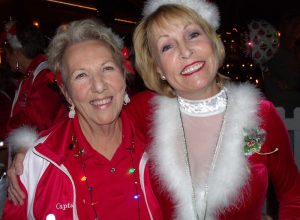 Gerry Lynch and Ann Pelle at Monday's tree-lighting event.