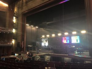 The stage is being prepared for Fernando Varela's PBS special in Orlando 