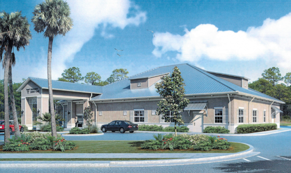 A rendering of the proposed dialysis clinic.