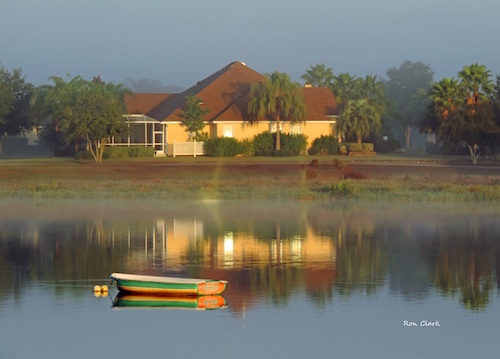  Across Lake Sumter at sunrise in The Villages