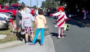Clown Alley #179 handed out candy on the parade route.