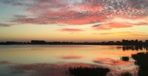 Lake Sumter Landing at sunrise