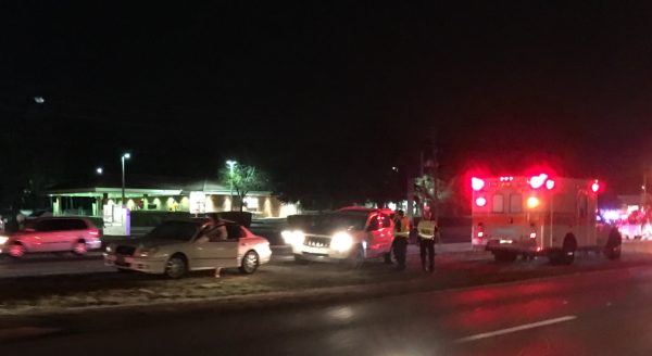 Emergency personnel were on the scene of an accident Wednesday night on U.S. Hwy. 27/441.