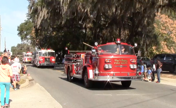 Firetrucks were on display at the Lady Lake Christmas Parade.