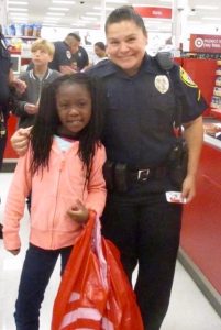 Kaleya went on a Barbie shopping spree with Officer Crenshaw.