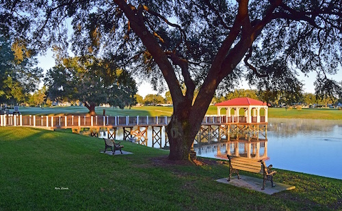 Sunrise at Golf View Park in The Villages