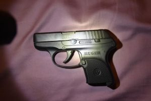 This Ruger pistol was found in a nightstand at one of the student's homes.