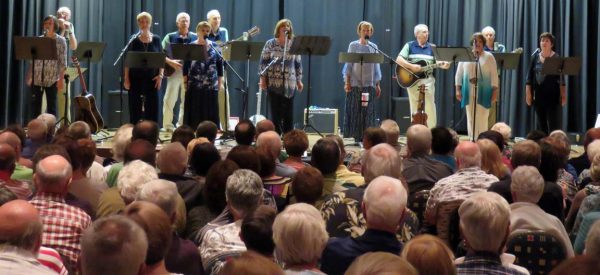 A sell out crowd turned out Wednesday at Lake Miona Recreation Center for a folk music Hootenanny by members of The Villages Pop Chorus.
