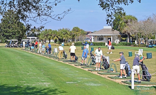 Driving range at Glenview Champions Country Club in The Villages