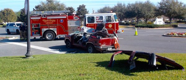 The driver of this Chevy Blazer was transported to Ocala Regional Medical Center as a trauma alert patient.