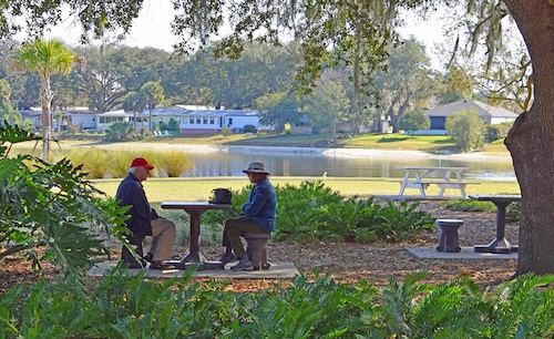 Quiet time at Paradise Park in The Villages