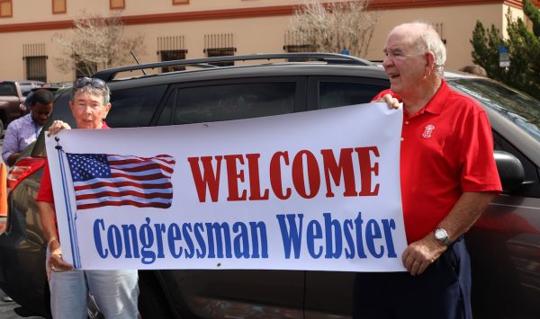 Republicans were ready to welcome Congressman Daniel Webster.
