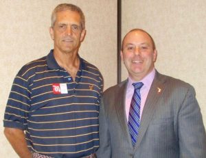 The Villages Republican Club president David Lausman and chairman of the Republican Party of Florida Blaise Ingoglia.