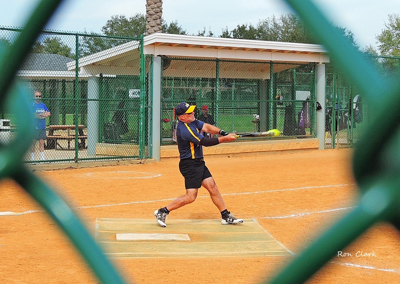 Softball player swings for the fences at Saddlebrook Softball Complex