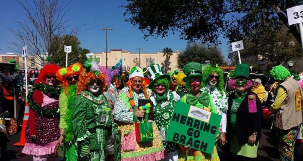 Clown Alley 179 participated in the St. Patrick's Day Parade.