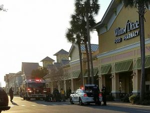 Emergency personnel were on the scene Tuesday morning at Winn-Dixie at Pinellas Plaza,