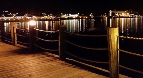 Evening shot of Lake Sumter Landing