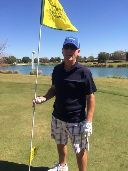 Gary Coggins of the Village of Ashland got his first hole-in-one Sunday, March 19 at Hawkes Bay Executive Golf Course.