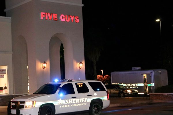 The Lake County Sheriff's Office was on the scene.
