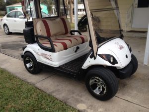 This golf cart was stolen from the home of Connecticut couple that just moved to The Villages.