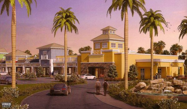 This rendering shows the style of buildings to be constructed at Freedom Plaza.