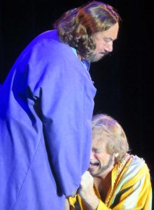 Gary DeLena as Jesus comforts Judas played by Alex Santoriello.