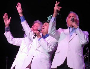 Jay Siegel, right, and the Tokens sang their classic The Lion Sleeps Tonight.