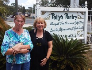 Villagers Hazel Kaufman and Donna Kagin are upset the government is forcing the Bennetts to leave and close Polly's Pantry.