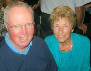 Villagers Sue and Jack Zaback enjoyed the singing of Dawn DiNome.