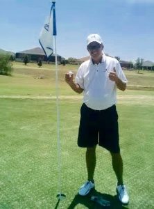 Brian Morrissey of the Village of Sanibel got his first Hole in One on Destin #8 on Thursday, May 11.