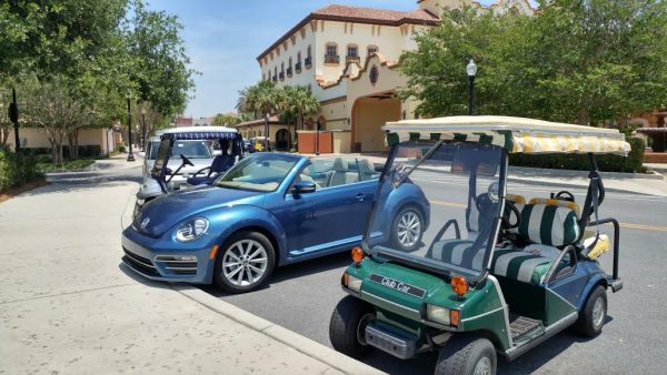 Convertible thinks it's a golf cart at Spanish Springs
