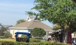 A trailer broke free from a truck and crashed Thursday at the Sanibel Pool.