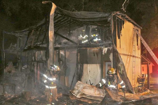 Firefighters were on the scene of the barn fire in Summerfield.