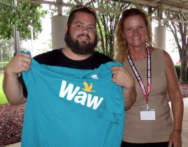 Kevin Yoakum and Betty Salas showed their support for Wawa.