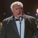 Larry Rivellese singing on "Forever Young" Wednesday night.