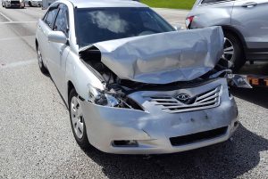 A Villager's vehicle sustained front-end damage in the collision.