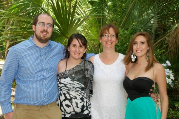 Laura Lee Price, second from right, with her family.