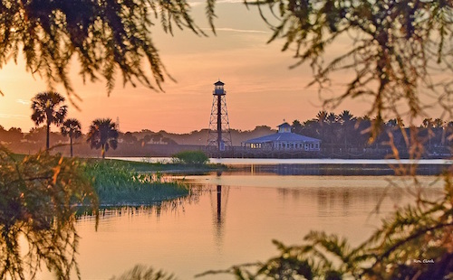 Sunrise over Lake Sumter in The Villages