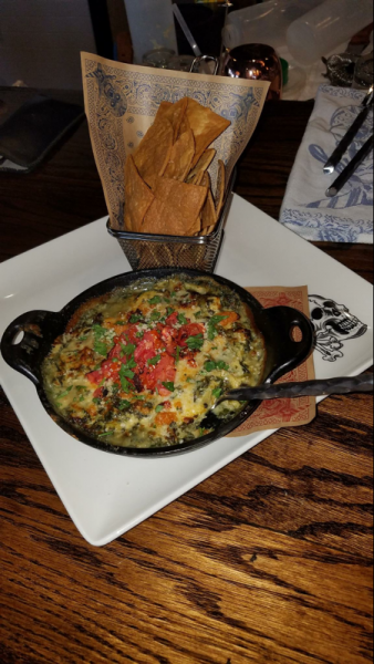 Spinach and artichoke dip at Guy Fieri's American Kitchen and Bar