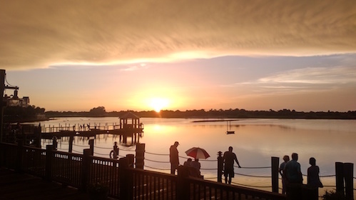 Cristian Saulle snapped these folks enjoying the sunset at Lake Sumter Landing