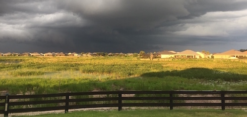 Eileen White snapped this stormy sky over the Village of Lake Deaton