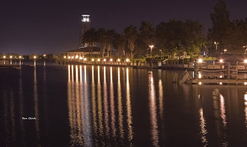 Evening over Lake Sumter and the Lighthouse in The Villages