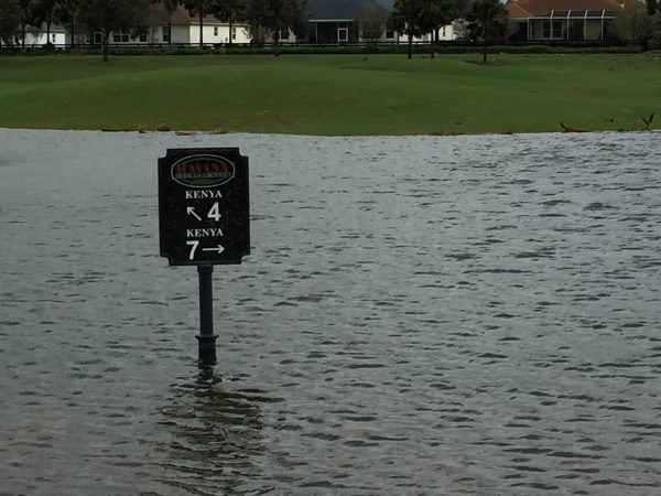 Flooding on Havana Golf Course