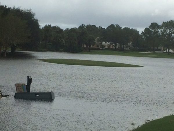 El Diablo Golf Course seventh hole flooded